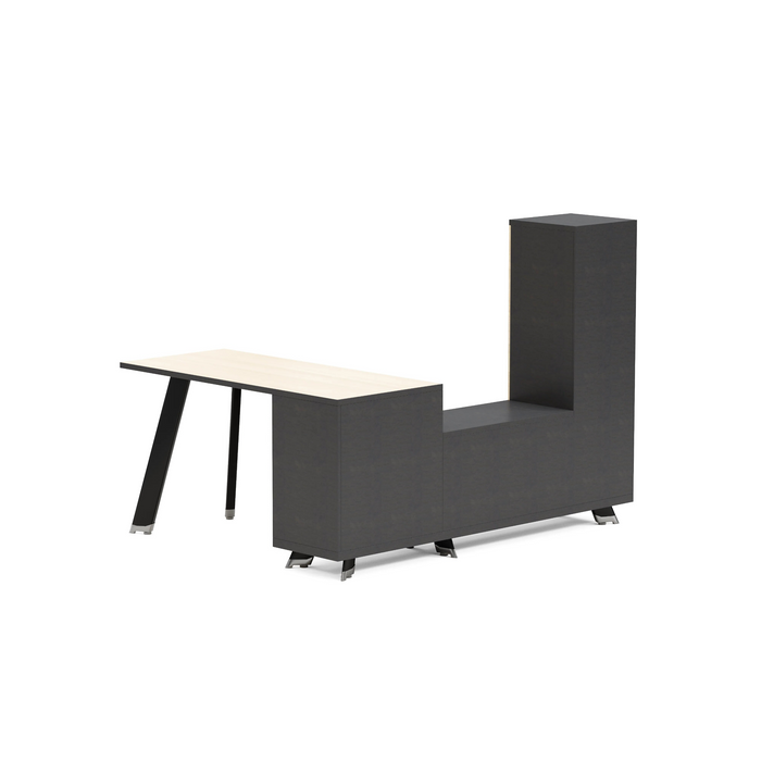 Christian 55" L-shaped Executive Desk | AF Essence Tribeca WX-NW003