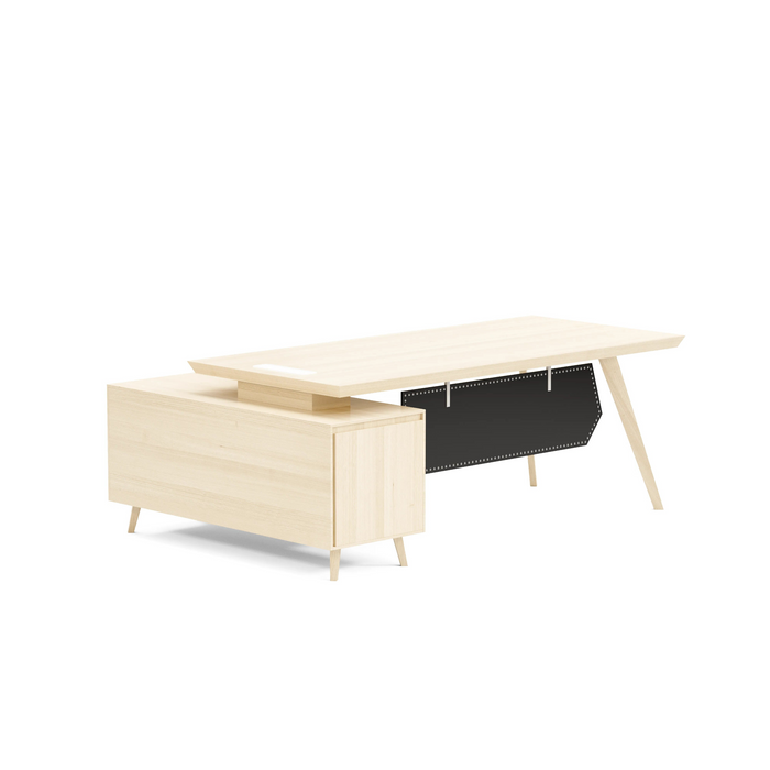 Granger 79" L-shaped Executive Desk | AF Essence Mooreen WX-E1507