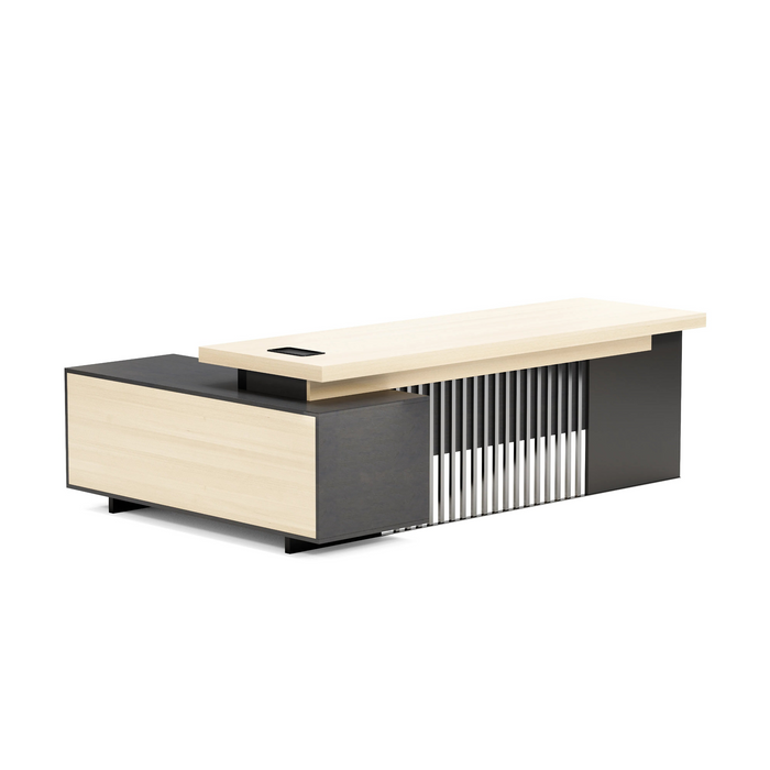 Cecilia 95" L-shaped Executive Desk | AF Essence Tribeca WX-N2802