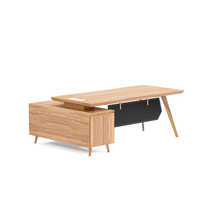 Granger 79" L-shaped Executive Desk | AF Essence Mooreen WX-E1507