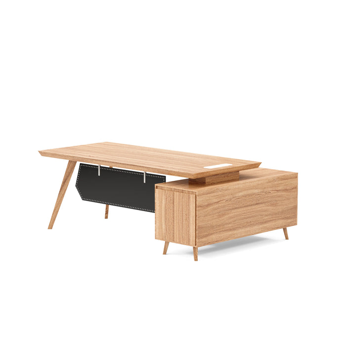 Granger 79" L-shaped Executive Desk | AF Essence Mooreen WX-E1507