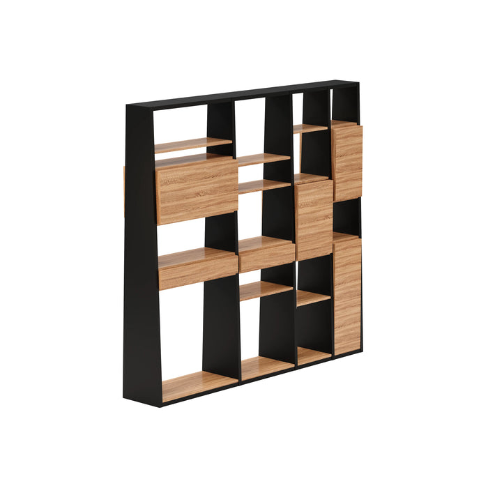 Winona 90-129" Open Display Wall Shelving Unit | AF Essence Tribeca  WX-NS2802