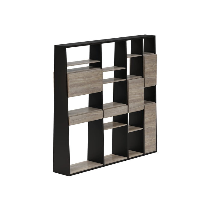 Winona 90-129" Open Display Wall Shelving Unit | AF Essence Tribeca  WX-NS2802