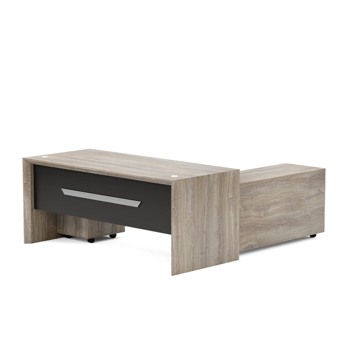 Neptune 63-71" Rectangular Executive Desk with Mobile Return | AF Essence Mooreen WX-E1508