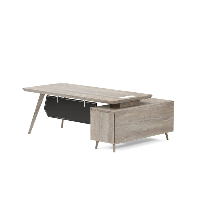 Granger 79" L-shaped Executive Desk | AF Essence Mooreen WX-E1507