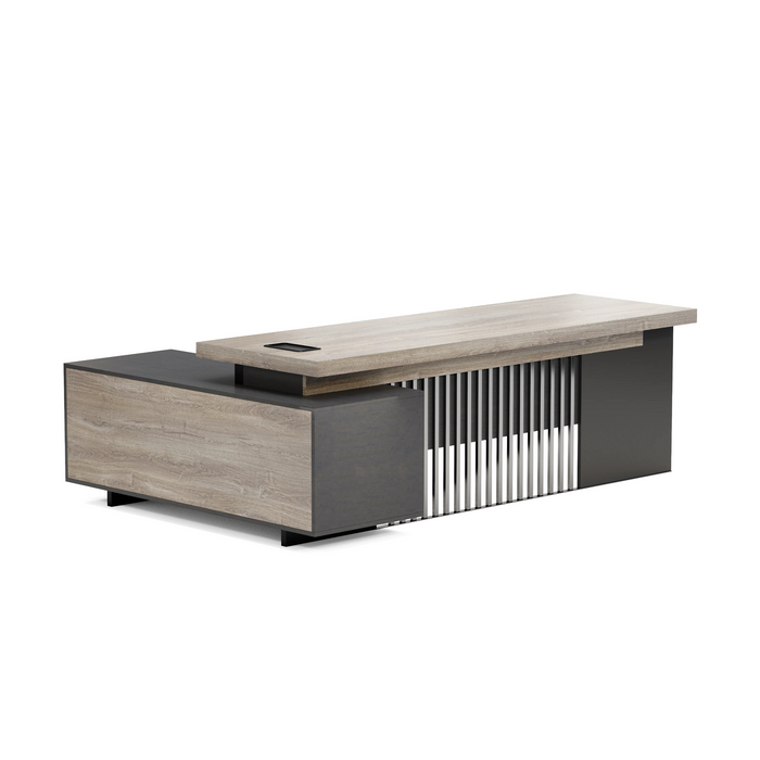 Cecilia 95" L-shaped Executive Desk | AF Essence Tribeca WX-N2802