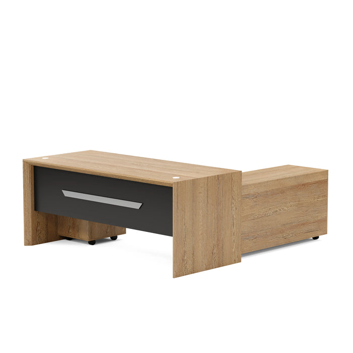 Neptune 63-71" Rectangular Executive Desk with Mobile Return | AF Essence Mooreen WX-E1508