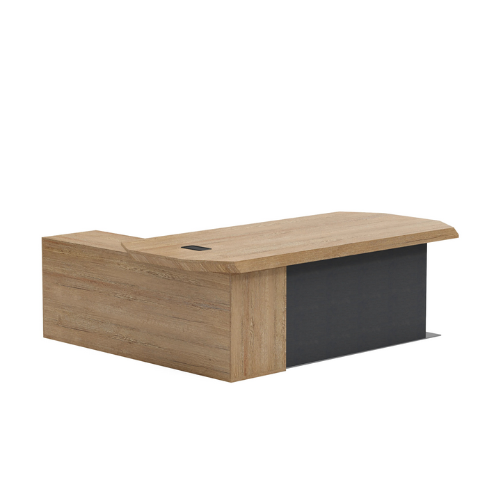 Khloe 95" L-shaped Executive Desk | AF Essence Firewood WX-P3502