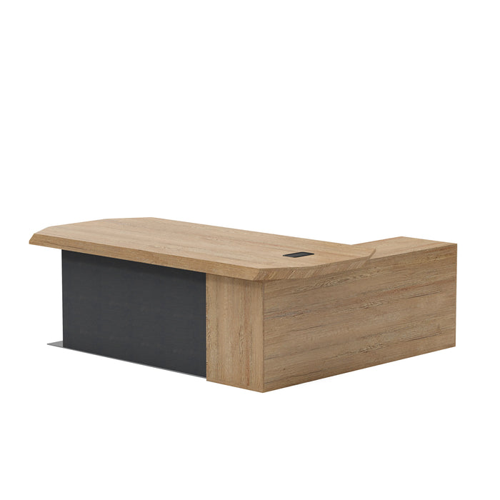 Khloe 95" L-shaped Executive Desk | AF Essence Firewood WX-P3502