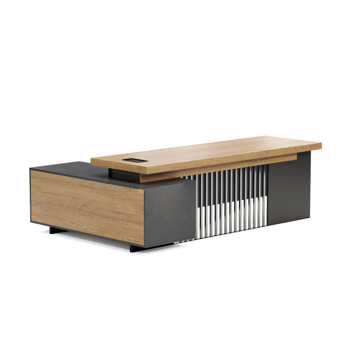 Cecilia 95" L-shaped Executive Desk | AF Essence Tribeca WX-N2802