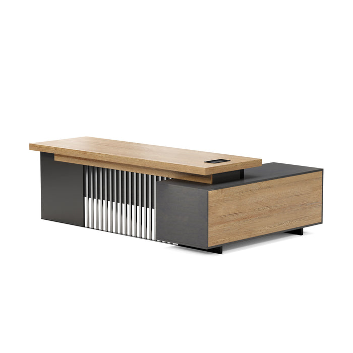 Cecilia 95" L-shaped Executive Desk | AF Essence Tribeca WX-N2802