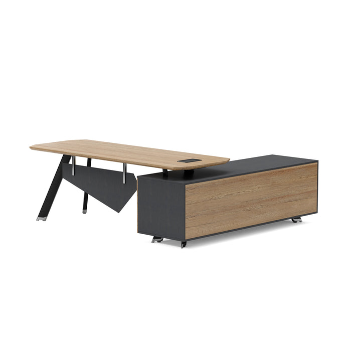 AF Essence-Tribeca | Genesis L-shaped Executive Desk WX-NW001