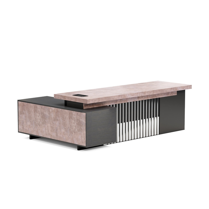 Cecilia 95" L-shaped Executive Desk | AF Essence Tribeca WX-N2802