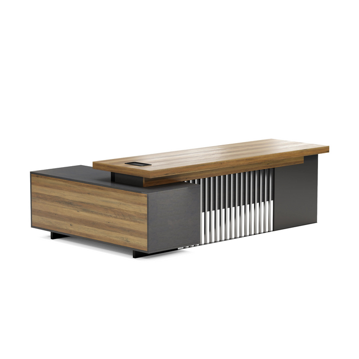 Cecilia 95" L-shaped Executive Desk | AF Essence Tribeca WX-N2802