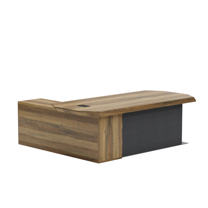 Khloe 95" L-shaped Executive Desk | AF Essence Firewood WX-P3502