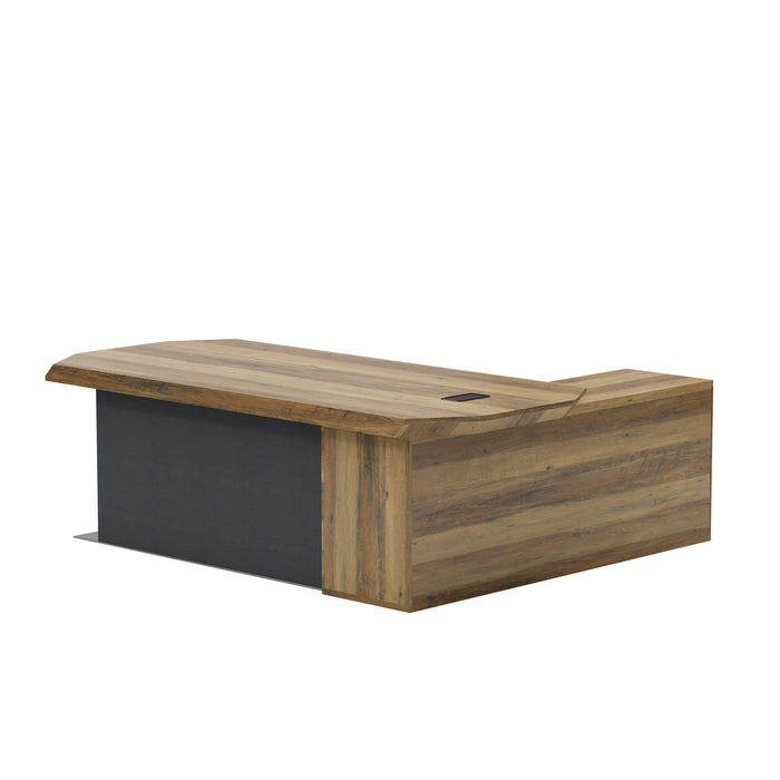 Khloe 95" L-shaped Executive Desk | AF Essence Firewood WX-P3502