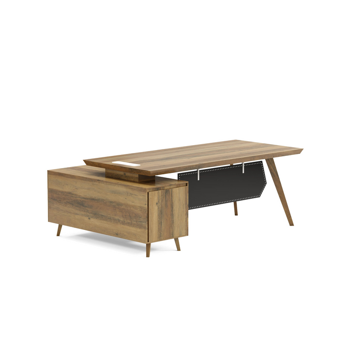 Granger 79" L-shaped Executive Desk | AF Essence Mooreen WX-E1507