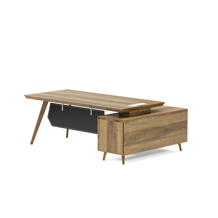 Granger 79" L-shaped Executive Desk | AF Essence Mooreen WX-E1507