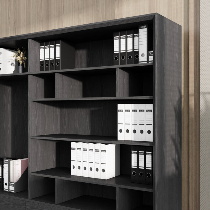 Nora 126" Library Wall Shelving Unit | AF Essence Carnegie WX-MS2501