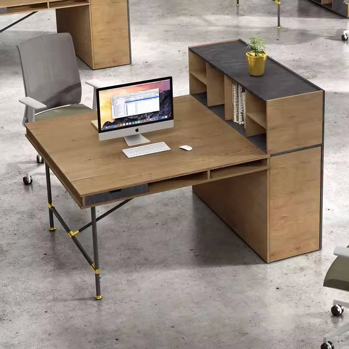 Arcadia Professional Dynasty Blend Commercial Staff Office Workplace Two-Seat Workstation Desks Suitable for Offices