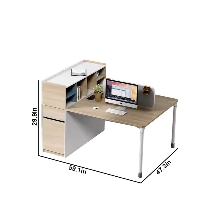 Arcadia Professional Teak Elegance Commercial Staff Office Workplace Workstation Desks Suitable for Offices