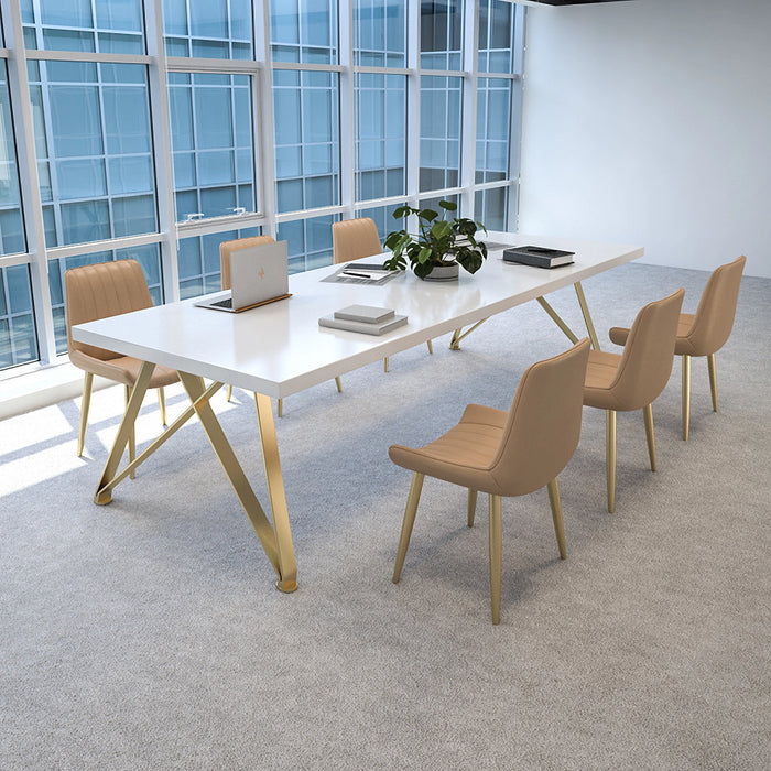 Arcadia High-end High Quality 3 to 7ft Champagne White Conference Table for Meeting Rooms and Boardrooms