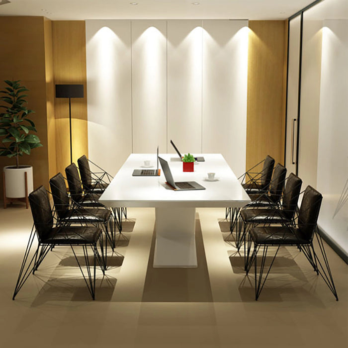 Arcadia Modern High Quality 3 to 9ft Fossil White Conference Table for Meeting Rooms and Boardrooms