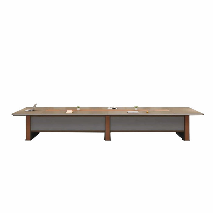 Lucian 8-20' Brown Rectangular Conference Room Table | AF LY-DQ-H14