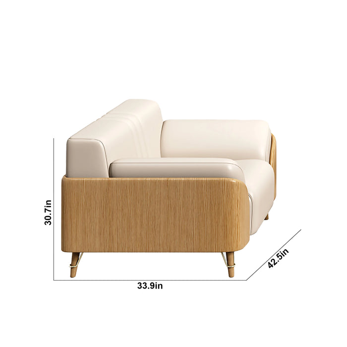 Autumn 43-86" White PU Leather Lounge Seating Sofas | AF [ZT] JY-L-8873