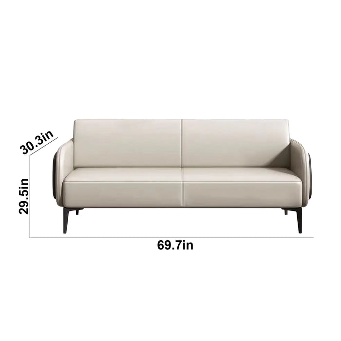 Paisely 30-70" White PU Leather Lounge Seating Sofas | [ZT] JY-L-8857