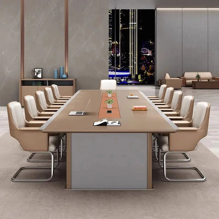 Lucian 8-20' Brown Rectangular Conference Room Table | AF LY-DQ-H14