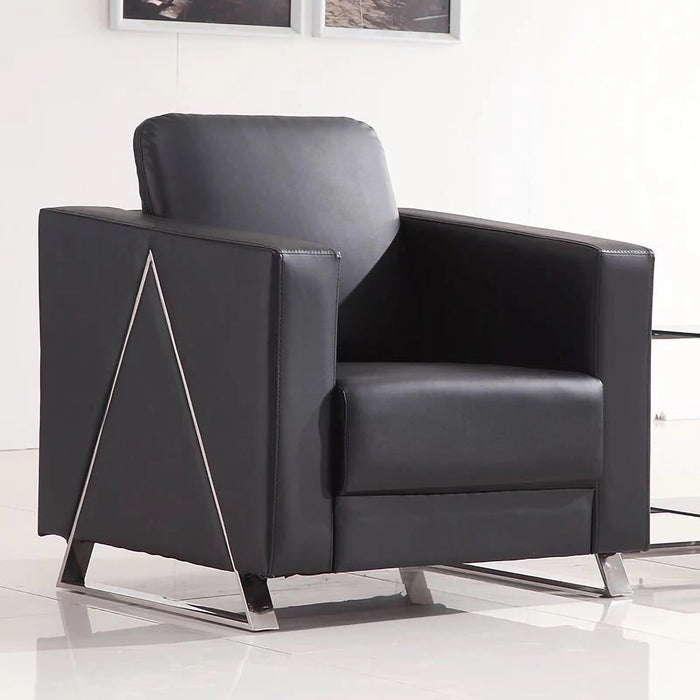 Sawyer 47-87" Black PU Leather Lounge Seating Sofas | AF [ZT] JY-K918