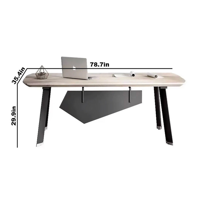 Bentley 79" Rectangular Executive Desk with Storage Cabinets | AF Essence Tribeca WX-NW002