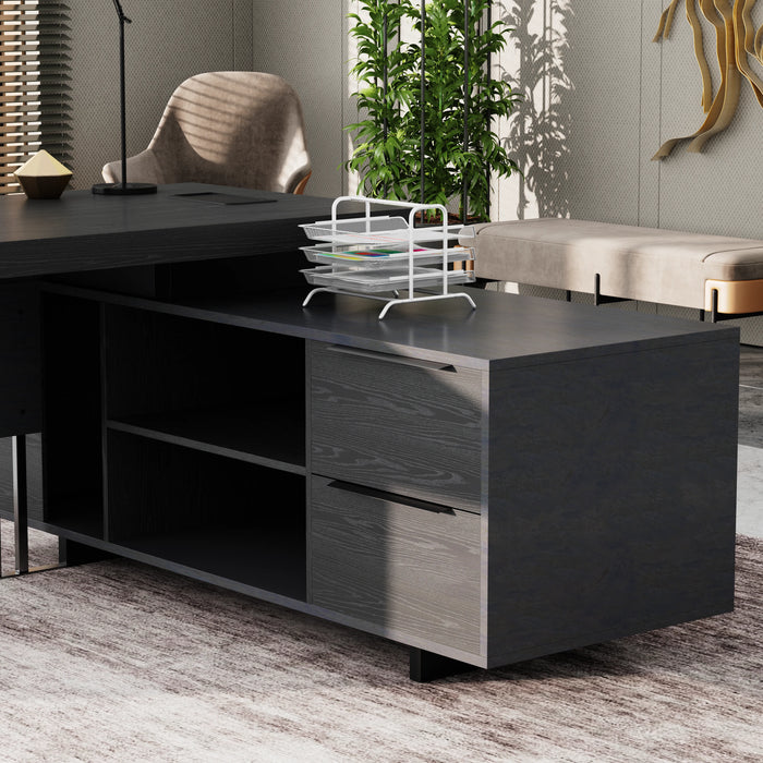 Cecilia 95" L-shaped Executive Desk | AF Essence Tribeca WX-N2802