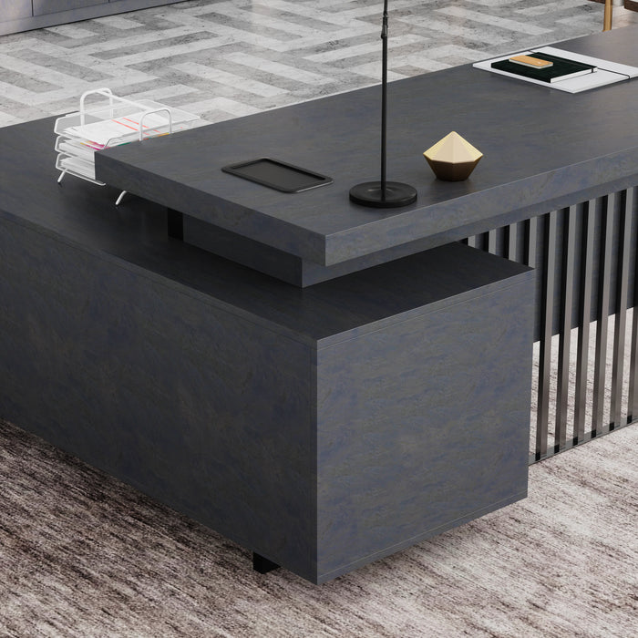 Cecilia 95" L-shaped Executive Desk | AF Essence Tribeca WX-N2802