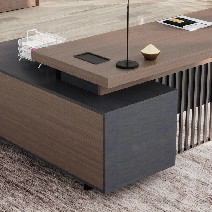 Cecilia 95" L-shaped Executive Desk | AF Essence Tribeca WX-N2802