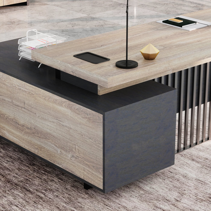 Cecilia 95" L-shaped Executive Desk | AF Essence Tribeca WX-N2802