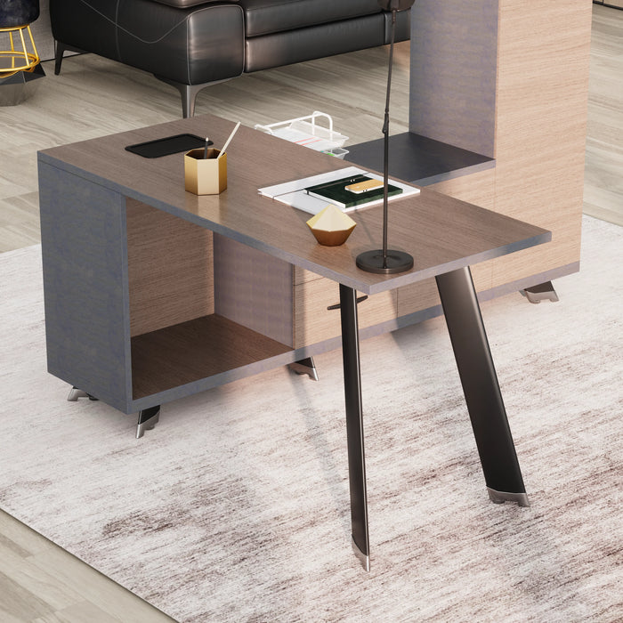 Christian 55" L-shaped Executive Desk | AF Essence Tribeca WX-NW003