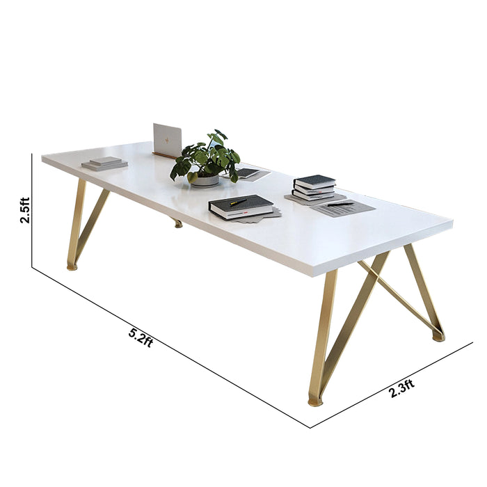 Arcadia High-end High Quality 3 to 7ft Champagne White Conference Table for Meeting Rooms and Boardrooms