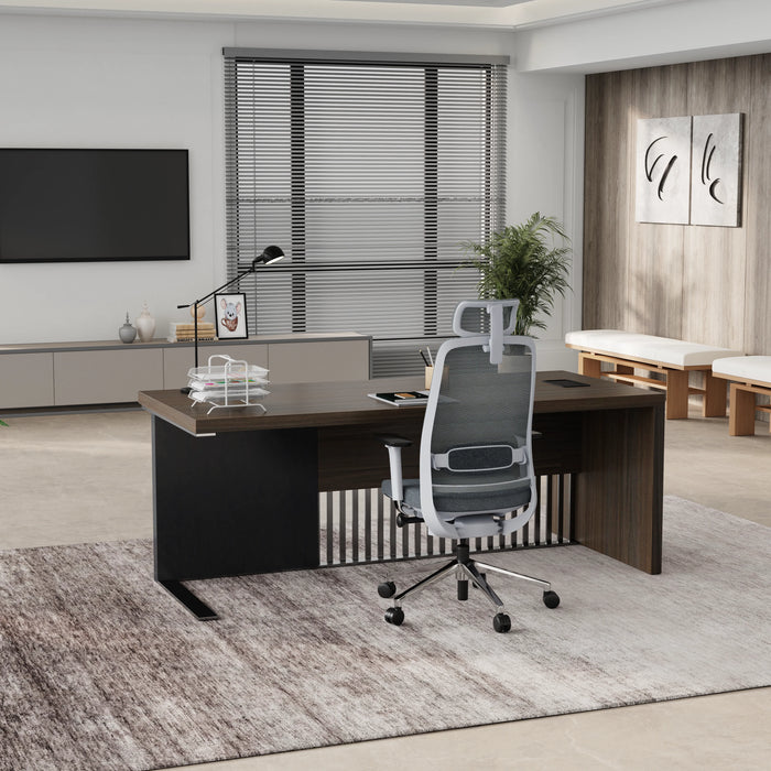 Dakota 63-79" Rectangular Executive Desk | AF Essence Tribeca WX-N2806