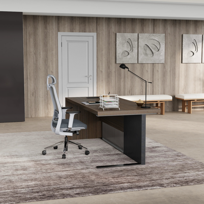 Dakota 63-79" Rectangular Executive Desk | AF Essence Tribeca WX-N2806