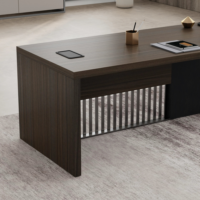 Dakota 63-79" Rectangular Executive Desk | AF Essence Tribeca WX-N2806