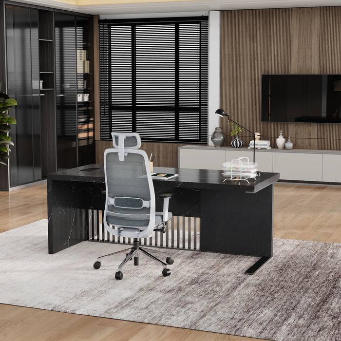 Dakota 63-79" Rectangular Executive Desk | AF Essence Tribeca WX-N2806