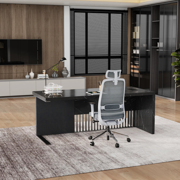 Dakota 63-79" Rectangular Executive Desk | AF Essence Tribeca WX-N2806