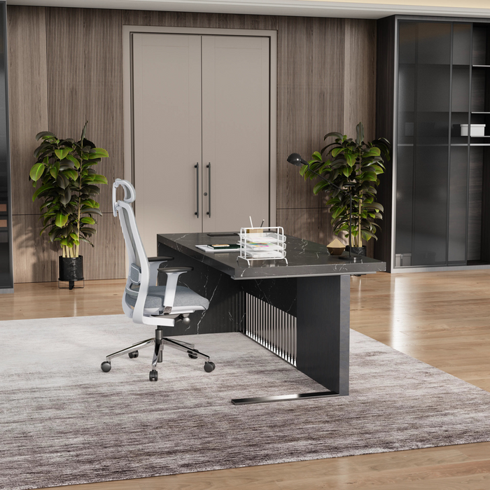 Dakota 63-79" Rectangular Executive Desk | AF Essence Tribeca WX-N2806