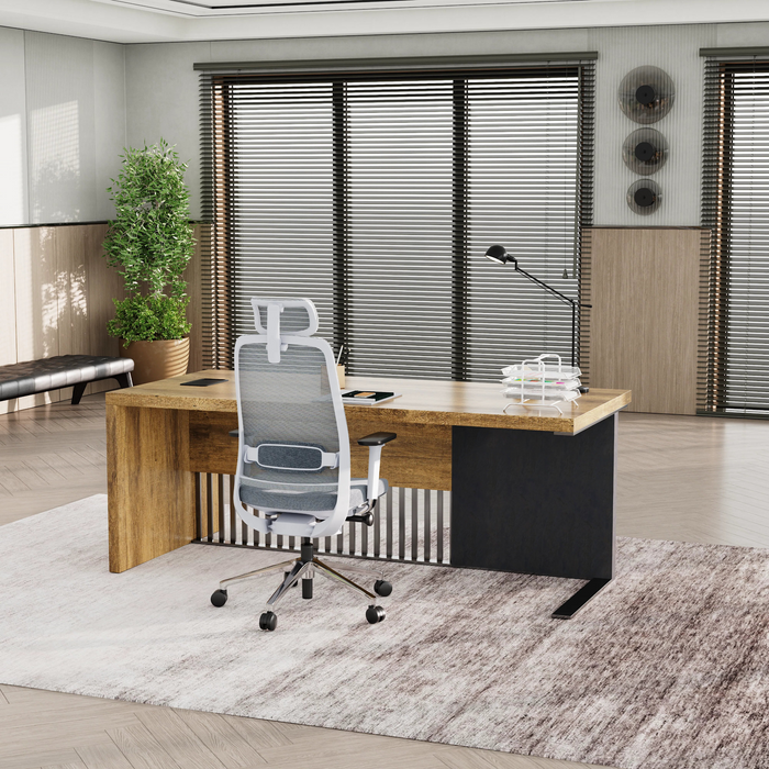 Dakota 63-79" Rectangular Executive Desk | AF Essence Tribeca WX-N2806