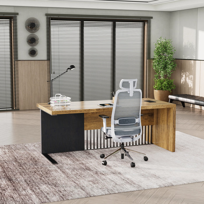 Dakota 63-79" Rectangular Executive Desk | AF Essence Tribeca WX-N2806