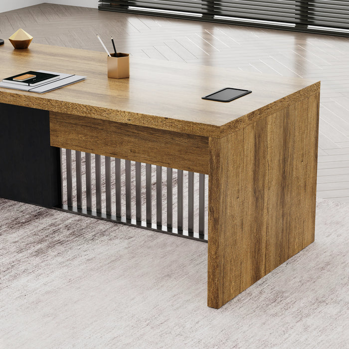 Dakota 63-79" Rectangular Executive Desk | AF Essence Tribeca WX-N2806