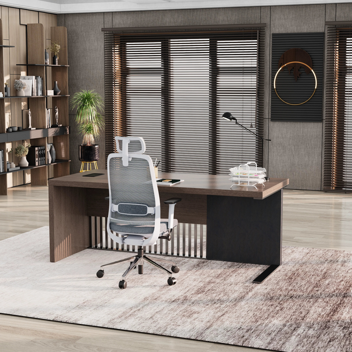 Dakota 63-79" Rectangular Executive Desk | AF Essence Tribeca WX-N2806