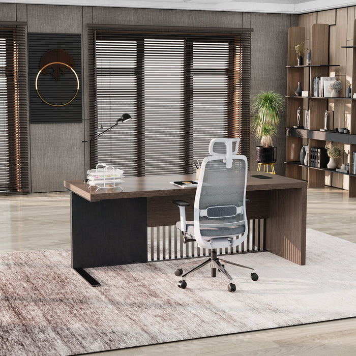 Dakota 63-79" Rectangular Executive Desk | AF Essence Tribeca WX-N2806